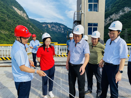 胡甲均调研宜冲桥项目前期工作并查抄J9集团公司水库安全度汛工作